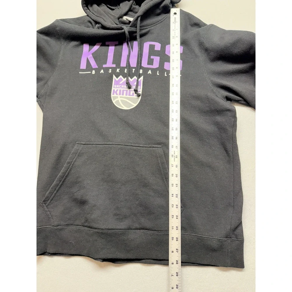 Sacramento Kings Hoodie Mens Black‎ NBA Basketball Sweatshirt Size XL